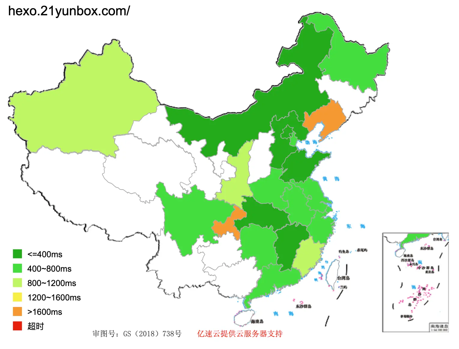 Speed boosted Netlify with 21YunBox in China (Before vs After)