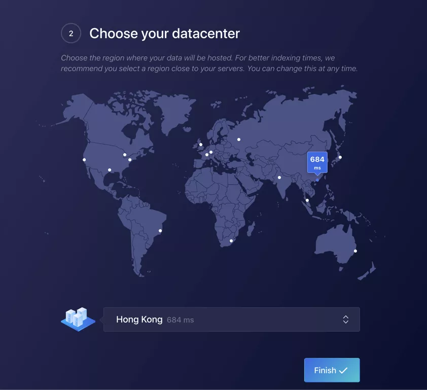 Algolia's Hong Kong node access network delay