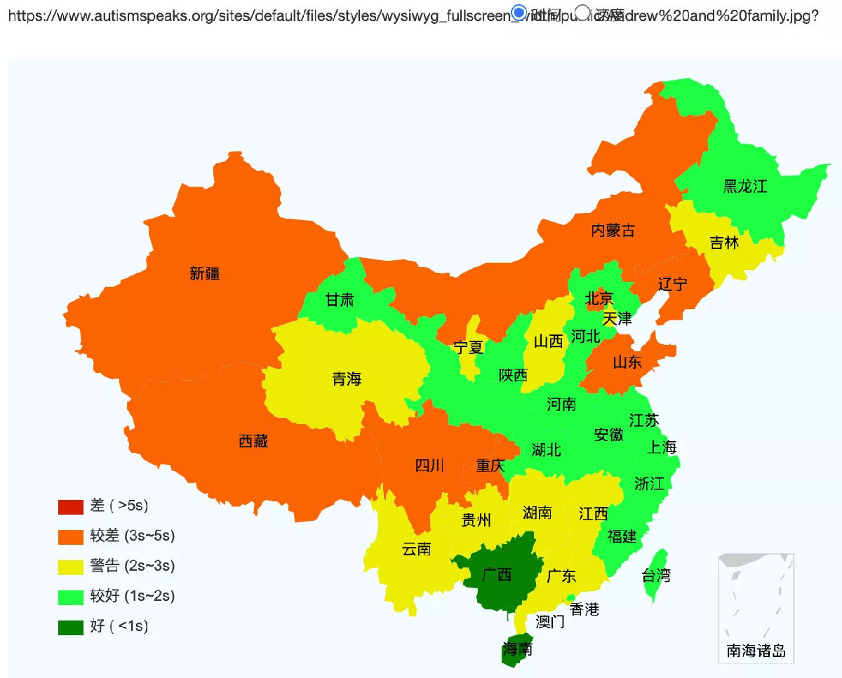 Images on Autism Speaks's website are not accessible in China