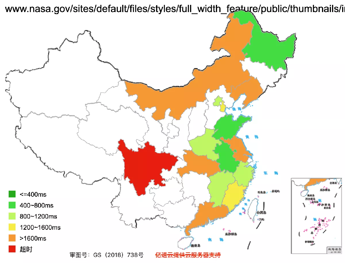 Images on NASA's global website are not accessible in China